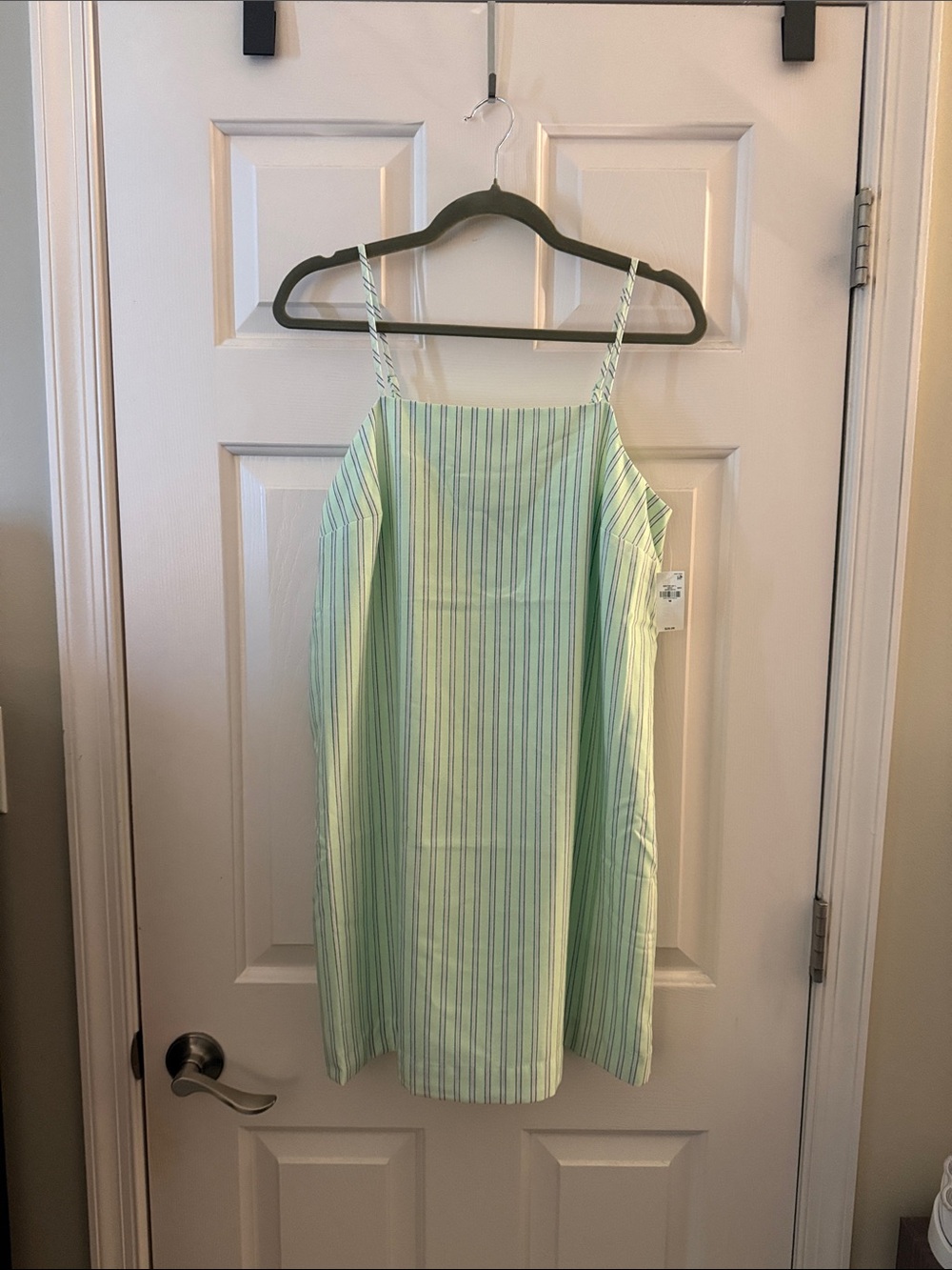 Old Navy Mint Green/Pink/White Striped Mini Sundress